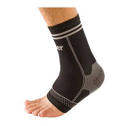 Mueller Moderate Sport Level Reusable Small or Medium 4 Way Stretch Ankle Support Braces, Small/Medium, 1 Ea